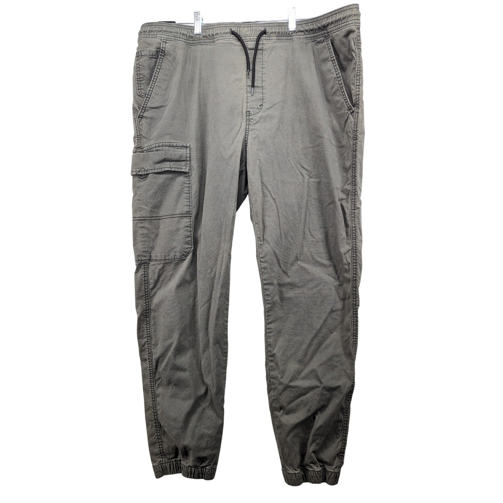 Signature by Levi Strauss & Co Mens Jogger‎ Pants Olive Gray Cargo XXL S40120